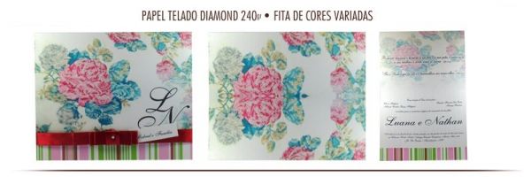 Convite Estampado - Casamento